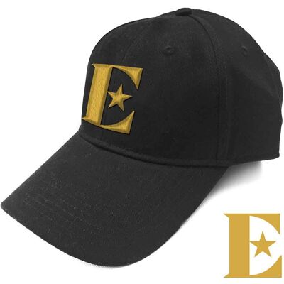 Elton John: Unisex Baseball Cap/Gold E (Black) Elton John: Unisex Baseball Cap/Gold E (Black)