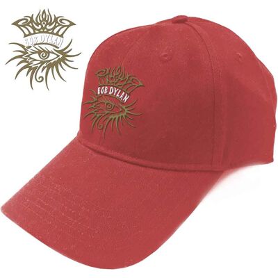 Bob Dylan: Unisex Baseball Cap/Eye Icon (Red) Bob Dylan: Unisex Baseball Cap/Eye Icon (Red)