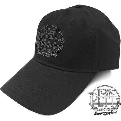 Tom Petty & The Heartbreakers: Unisex Baseball Cap/Circle Logo (Black) Tom Petty & The Heartbreakers: Unisex Baseball Cap/Circle Logo (Black)