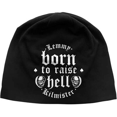 Lemmy: Unisex Beanie Hat/Born to Raise Hell (Black) Lemmy: Unisex Beanie Hat/Born to Raise Hell (Black)