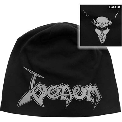 Venom: Unisex Beanie Hat/Black Metal (Black) (Back Print) Venom: Unisex Beanie Hat/Black Metal (Black) (Back Print)