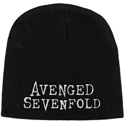 Avenged Sevenfold: Unisex Beanie Hat/Logo (Black) Avenged Sevenfold: Unisex Beanie Hat/Logo (Black)