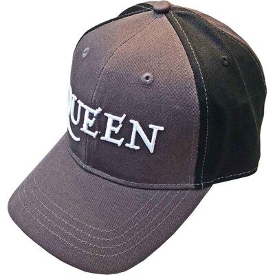 Queen: Unisex Baseball Cap/Logo (Charcoal Grey & Black) (2-Tone) Queen: Unisex Baseball Cap/Logo (Charcoal Grey & Black) (2-Tone)