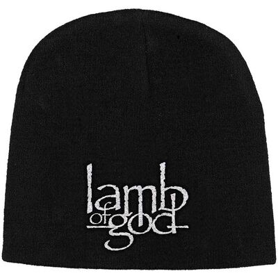 Lamb Of God: Unisex Beanie Hat/Logo 1 (Black) Lamb Of God: Unisex Beanie Hat/Logo 1 (Black)