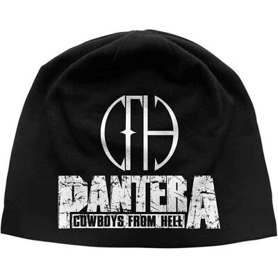 Pantera: Unisex Beanie Hat/Cowboys From Hell JD Print (Black) Pantera: Unisex Beanie Hat/Cowboys From Hell JD Print (Black)