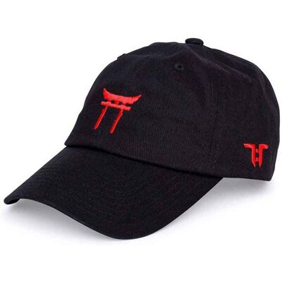 Tokyo Time: Unisex Baseball Cap/Temple (Black) Tokyo Time: Unisex Baseball Cap/Temple (Black)