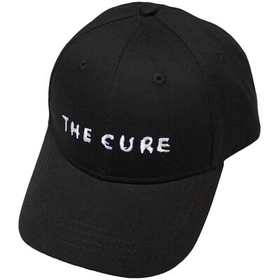 The Cure: Unisex Baseball Cap/Text Logo (Black) The Cure: Unisex Baseball Cap/Text Logo (Black)