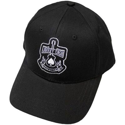 Johnny Cash: Unisex Baseball Cap/Guitar (Black) Johnny Cash: Unisex Baseball Cap/Guitar (Black)