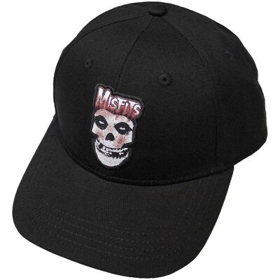Misfits: Unisex Baseball Cap/Blood Drip Skull (Black) Misfits: Unisex Baseball Cap/Blood Drip Skull (Black)