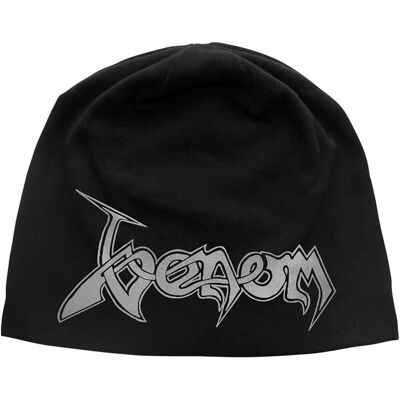 Venom: Unisex Beanie Hat/Logo JD Print (Black) Venom: Unisex Beanie Hat/Logo JD Print (Black)