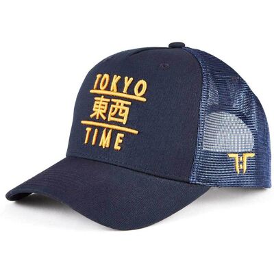 Tokyo Time: Unisex Mesh Back Cap/TT Heritage Gold Logo (Navy Blue) Tokyo Time: Unisex Mesh Back Cap/TT Heritage Gold Logo (Navy Blue)