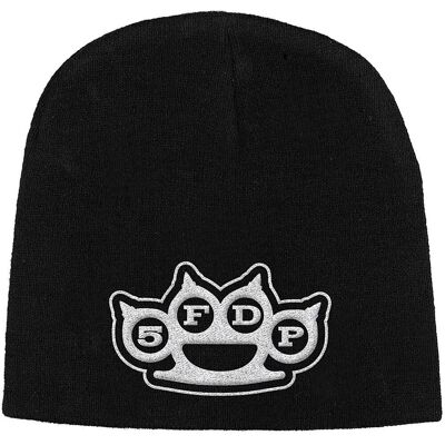Five Finger Death Punch: Unisex Beanie Hat/Knuckles (Black) Five Finger Death Punch: Unisex Beanie Hat/Knuckles (Black)
