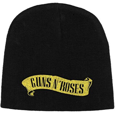 Guns N Roses: Guns N' Roses Unisex Beanie Hat/Logo (Black) Guns N Roses: Guns N' Roses Unisex Beanie Hat/Logo (Black)