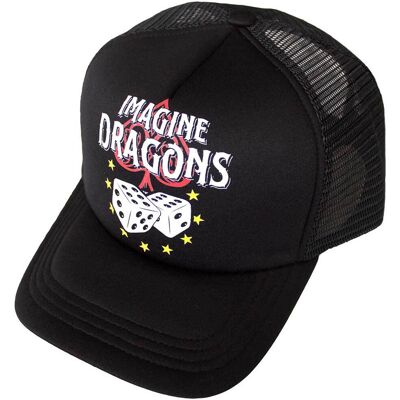 Imagine Dragons: Unisex Mesh Back Cap/Dice (Black) Imagine Dragons: Unisex Mesh Back Cap/Dice (Black)