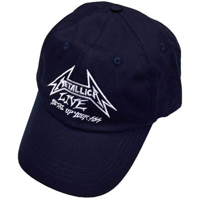 Metallica: Unisex Baseball Cap/Live (Navy Blue) Metallica: Unisex Baseball Cap/Live (Navy Blue)