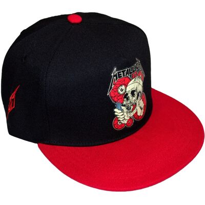 Metallica: Unisex Snapback Cap/The Shortest Straw Red Eyes (Black & Red) Metallica: Unisex Snapback Cap/The Shortest Straw Red Eyes (Black & Red)