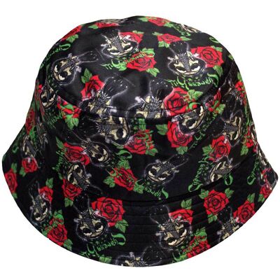 Cypress Hill: Unisex Bucket Hat/Skulls & Roses Pattern (Large to X-Large) Cypress Hill: Unisex Bucket Hat/Skulls & Roses Pattern (Large to X-Large)
