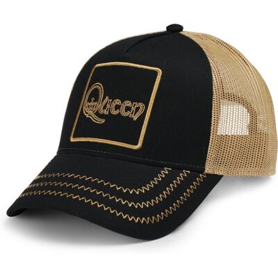 Amplified Queen: Trucker Cap Black Amplified Queen: Trucker Cap Black