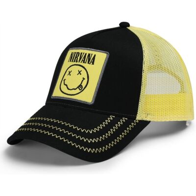 Amplified Nirvana: Trucker Cap Black Amplified Nirvana: Trucker Cap Black