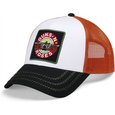 Amplified Guns n Roses: Trucker Cap White Amplified Guns n Roses: Trucker Cap White