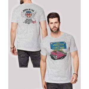 Bruce Springsteen: Unisex T-Shirt/Pink Cadillac (Heather Grey) (Back Print) (Medium) Bruce Springsteen: Unisex T-Shirt/Pink Cadillac (Heather Grey) (Back Print) (Medium)