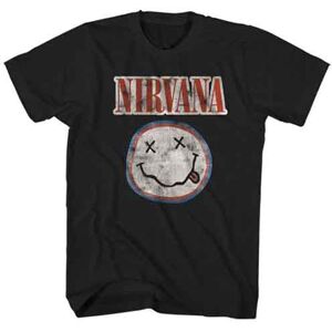 Nirvana: Unisex T-Shirt/Distressed Logo (Black) (Medium) Nirvana: Unisex T-Shirt/Distressed Logo (Black) (Medium)