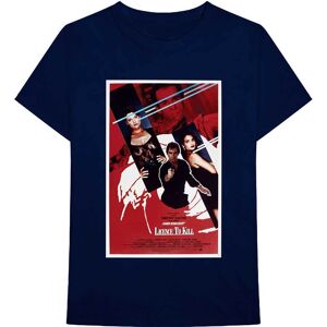 James Bond 007: Unisex T-Shirt/Licence To Kill Poster (Navy Blue) (Medium) James Bond 007: Unisex T-Shirt/Licence To Kill Poster (Navy Blue) (Medium)