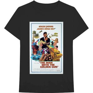 Officiell band T-shirt James Bond 007 - Poster av Mannen med det Gyllene Pistol - Svart Small Officiell band T-shirt James Bond 007 - Poster av Mannen med det Gyllene Pistol - Svart Small