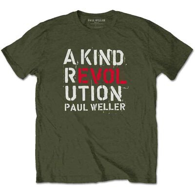 Paul Weller: Unisex T-Shirt/A Kind Revolution (Military Green) (XX-Large) Paul Weller: Unisex T-Shirt/A Kind Revolution (Military Green) (XX-Large)