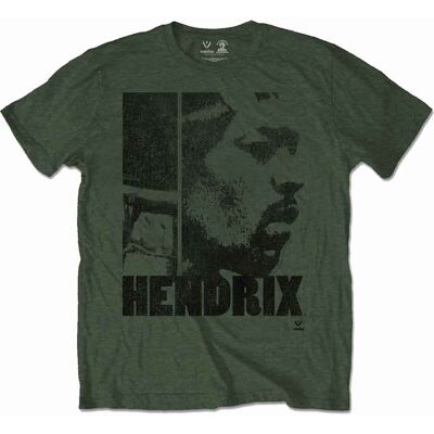Jimi Hendrix: Unisex T-Shirt/Let Me Live (Khaki Green) (Medium) Jimi Hendrix: Unisex T-Shirt/Let Me Live (Khaki Green) (Medium)