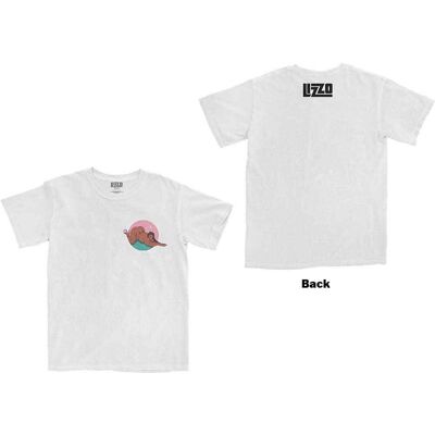 Lizzo: Unisex T-Shirt/Arch (White) (Back Print) (Medium) Lizzo: Unisex T-Shirt/Arch (White) (Back Print) (Medium)