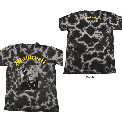 Tupac: Unisex T-Shirt/Makaveli (Grey) (Back Print & Wash Collection) (Medium) Tupac: Unisex T-Shirt/Makaveli (Grey) (Back Print & Wash Collection) (Medium)