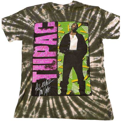 Tupac: Unisex T-Shirt/All Eyez On Me (Green) (Wash Collection) (Medium) Tupac: Unisex T-Shirt/All Eyez On Me (Green) (Wash Collection) (Medium)
