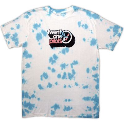 Twenty One Pilots: Unisex T-Shirt/Vintage Block Holiday (Light Blue & White Dye-Wash) (Wash Collection) (XX-Large) Twenty One Pilots: Unisex T-Shirt/Vintage Block Holiday (Light Blue & White Dye-Wash) (Wash Collection) (XX-Large)