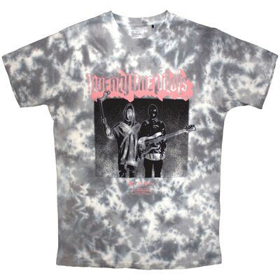Twenty One Pilots: Unisex T-Shirt/Torch Bearers (Grey & White Dye-Wash) (Wash Collection) (Medium) Twenty One Pilots: Unisex T-Shirt/Torch Bearers (Grey & White Dye-Wash) (Wash Collection) (Medium)