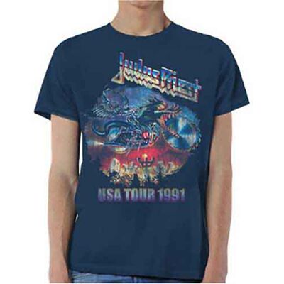 Judas Priest: Unisex T-Shirt/Painkiller US Tour 91 (Navy Blue) (XX-Large) Judas Priest: Unisex T-Shirt/Painkiller US Tour 91 (Navy Blue) (XX-Large)