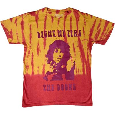 The Doors: Unisex T-Shirt/Light My Fire (Orange) (Wash Collection) (Large) The Doors: Unisex T-Shirt/Light My Fire (Orange) (Wash Collection) (Large)