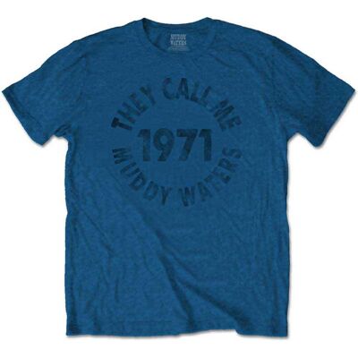 Muddy Waters: Unisex T-Shirt/They Call Me¿ (Denim Blue) (Large) Muddy Waters: Unisex T-Shirt/They Call Me¿ (Denim Blue) (Large)