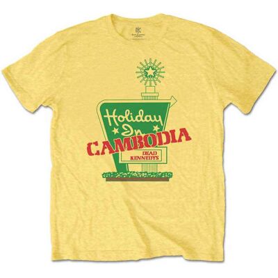 Dead Kennedys: Unisex T-Shirt/Holiday in Cambodia (Daisy Yellow) (Medium) Dead Kennedys: Unisex T-Shirt/Holiday in Cambodia (Daisy Yellow) (Medium)