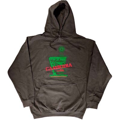 Dead Kennedys: Unisex Pullover Hoodie/Holiday in Cambodia (Grey) (Medium) Dead Kennedys: Unisex Pullover Hoodie/Holiday in Cambodia (Grey) (Medium)