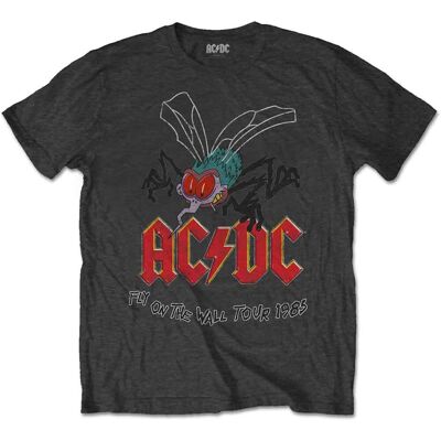 AC/DC: Unisex T-Shirt/Fly on the Wall (Charcoal Grey) (Large) AC/DC: Unisex T-Shirt/Fly on the Wall (Charcoal Grey) (Large)