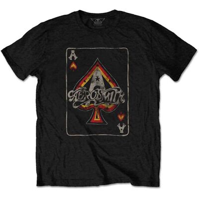 Aerosmith: Unisex T-Shirt/Ace (Black) (Medium) Aerosmith: Unisex T-Shirt/Ace (Black) (Medium)