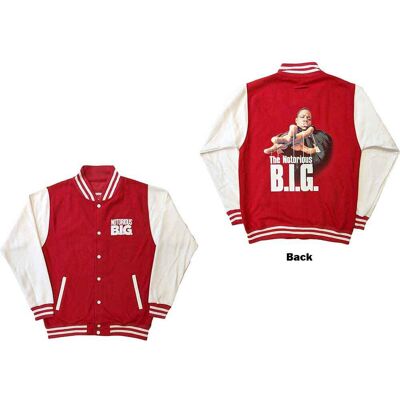 Biggie Smalls: Unisex Varsity Jacket/Reachstrings (Back Print) (Medium) Biggie Smalls: Unisex Varsity Jacket/Reachstrings (Back Print) (Medium)