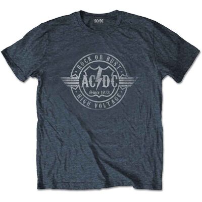AC/DC: Unisex T-Shirt/Rock or Bust (Heather Grey) (Medium) AC/DC: Unisex T-Shirt/Rock or Bust (Heather Grey) (Medium)