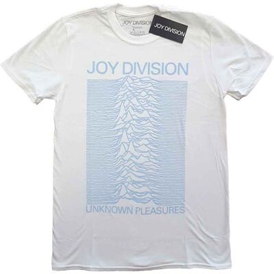 Joy Division: Unisex T-Shirt/Unknown Pleasures Blue on White (White) (XX-Large) Joy Division: Unisex T-Shirt/Unknown Pleasures Blue on White (White) (XX-Large)