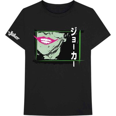 DC Comics: Unisex T-Shirt/Joker Smile Frame Anime (Black) (Sleeve Print) (Large) DC Comics: Unisex T-Shirt/Joker Smile Frame Anime (Black) (Sleeve Print) (Large)