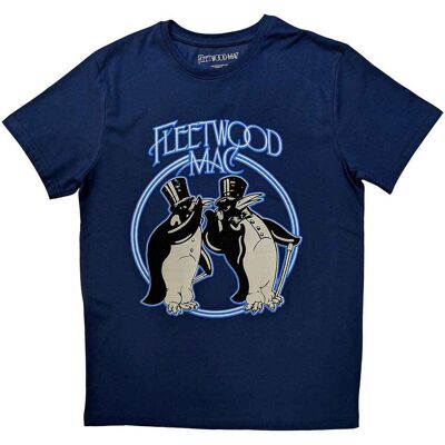 Fleetwood Mac: Unisex T-Shirt/Penguins (Denim Blue) (Medium) Fleetwood Mac: Unisex T-Shirt/Penguins (Denim Blue) (Medium)