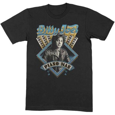 Billy Joel: Unisex T-Shirt/Piano Man (Black) (Large) Billy Joel: Unisex T-Shirt/Piano Man (Black) (Large)