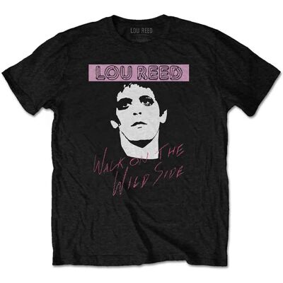 Lou Reed: Unisex T-Shirt/Walk On The Wild Side (Black) (Large) Lou Reed: Unisex T-Shirt/Walk On The Wild Side (Black) (Large)