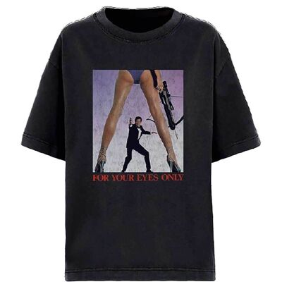 Officiell James Bond 007 Band T-shirt - För Dina Ögon Bara Svart XXL Officiell James Bond 007 Band T-shirt - För Dina Ögon Bara Svart XXL